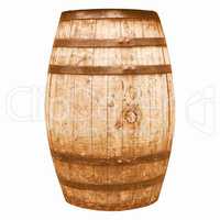 Wine or beer barrel cask vintage