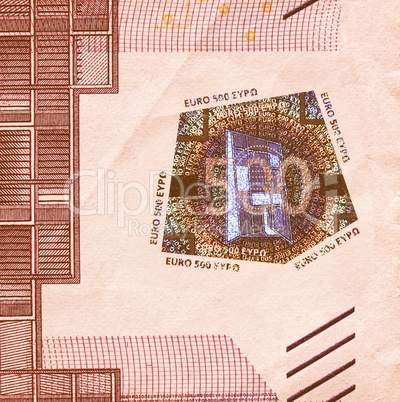 Euro note vintage