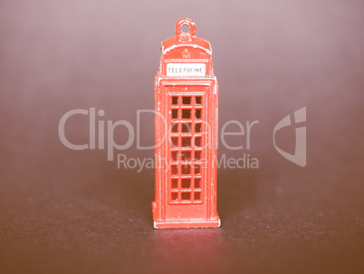 London telephone box vintage