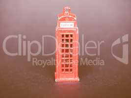 London telephone box vintage