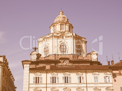 San Lorenzo church, Turin vintage