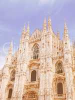 Milan cathedral vintage