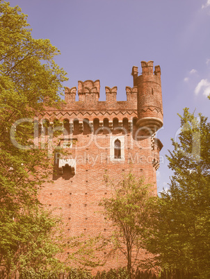 Medieval Castle Turin vintage