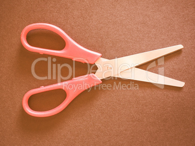 Red scissors vintage