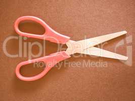 Red scissors vintage