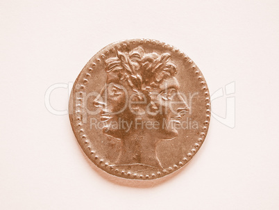 Old coin vintage