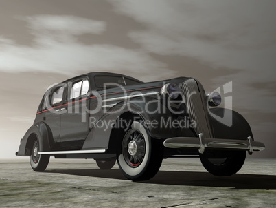 Ancient car - 3D render