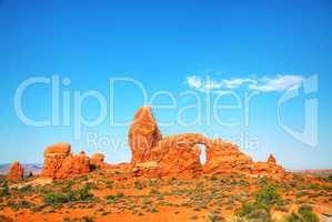 The Turret Arch at the Arches National Park