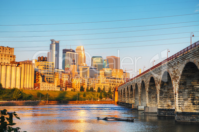 Downtown Minneapolis, Minnesota in the morning