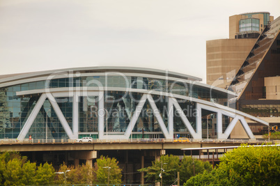 Philips Arena and CNN Center in Atlanta, GA