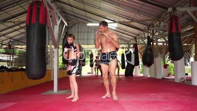 MuayThai father and son.