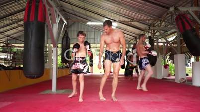 MuayThai father and son.