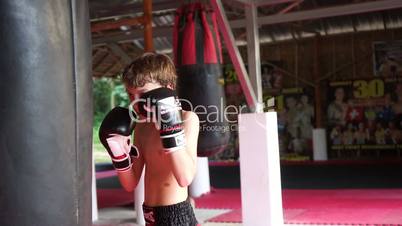 Young thai boxer.