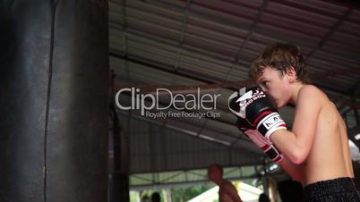 Young thai boxer.