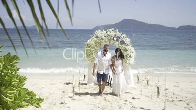 Wedding on the tropic island
