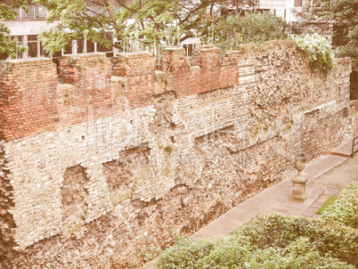 Roman Wall, London vintage