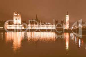 Houses of Parliament vintage