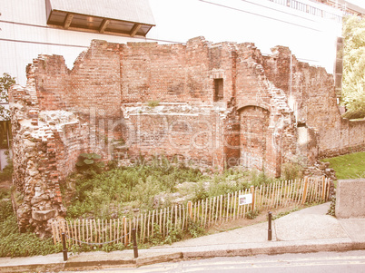 Roman Wall, London vintage