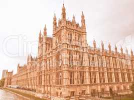 Houses of Parliament vintage