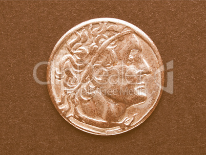 Roman coin vintage