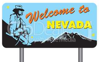 Welcome to Nevada - Road stand