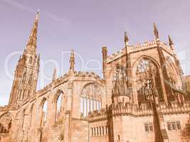 Coventry Cathedral ruins vintage