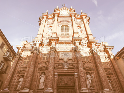 San Filippo Neri church in Chieri vintage