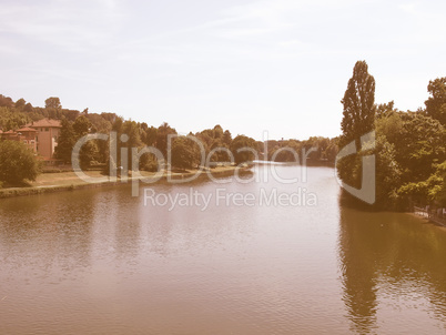 River Po, Turin vintage