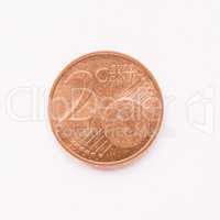 2 cent coin vintage