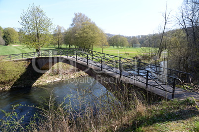 Brücke über die Saale bei Bad Kissingen