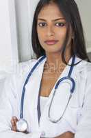 Asian Indian Female Woman Hospital Doctor