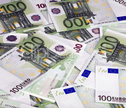 europe euros banknote of hundreds