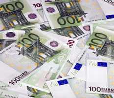 europe euros banknote of hundreds