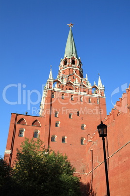 Kremlin tower on sky background