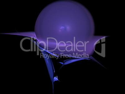 image of one Digital Fractal on Black Color image of one Digital Fractal on Black Color