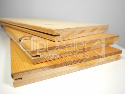 Wood planks on table