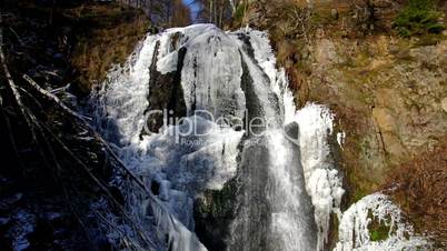 Geising Tiefenbach-Wasserfall vid 02 ton