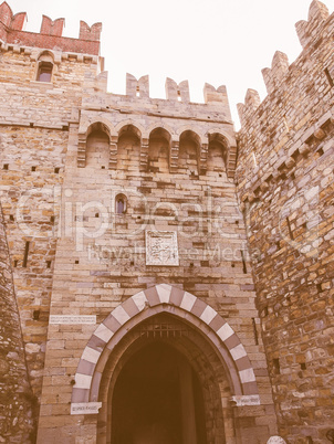 Albertis Castle in Genoa Italy vintage