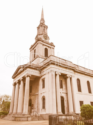 All Saints Church, London vintage