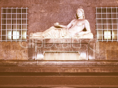 Dora Statue, Turin vintage