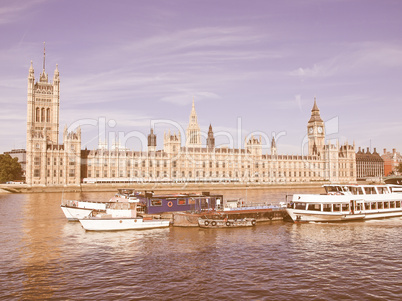 Houses of Parliament vintage