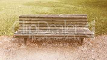 Wooden bench vintage