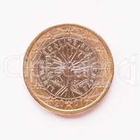 French 1 Euro coin vintage