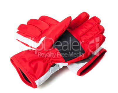 Winter ski gloves