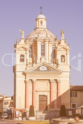 Church of San Bernardino meaning St Bernardine in Chieri vintage