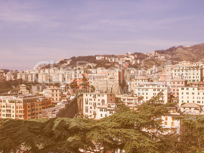 View of Genoa Italy vintage View of Genoa Italy vintage