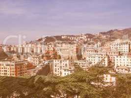 View of Genoa Italy vintage