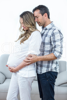 Happy couple expecting baby