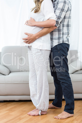 Happy couple expecting baby