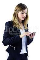 Woman using smartphone